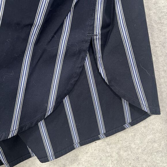 Banana Republic Sz XL Womens Button Up Shirt Long Sleeve Blue/White Striped - Picture 7 of 16